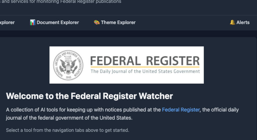 Fed Reg Watcher